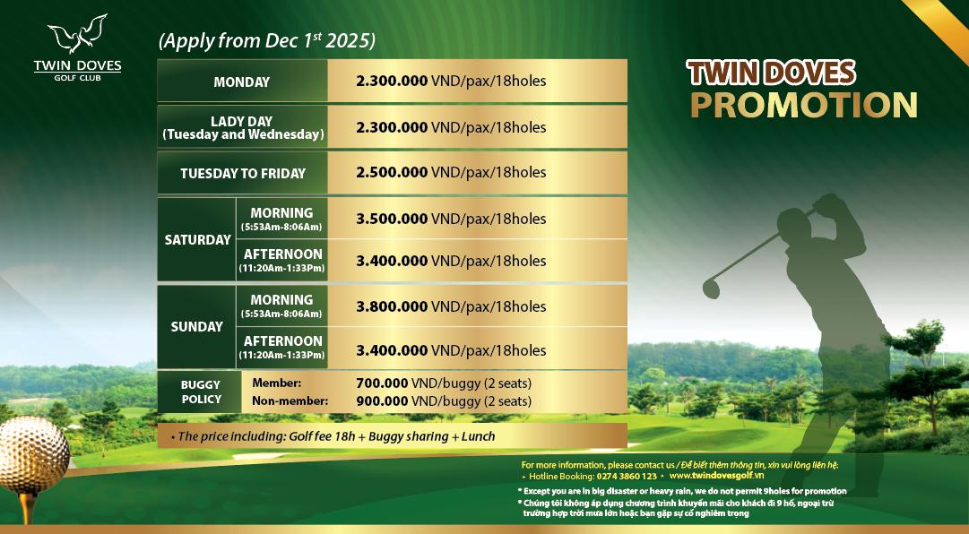 Promotion - Announcement-Golf Package